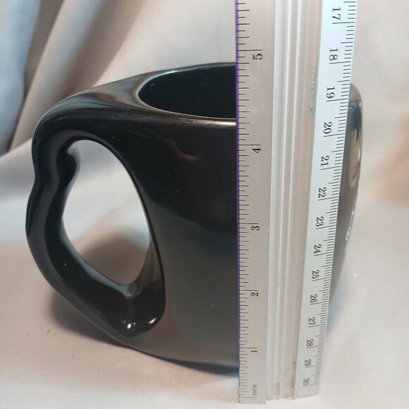 Ceramic Source Imported From Detroit Black White Fist Ceramic Mug Made in USA - Picture 9 of 10